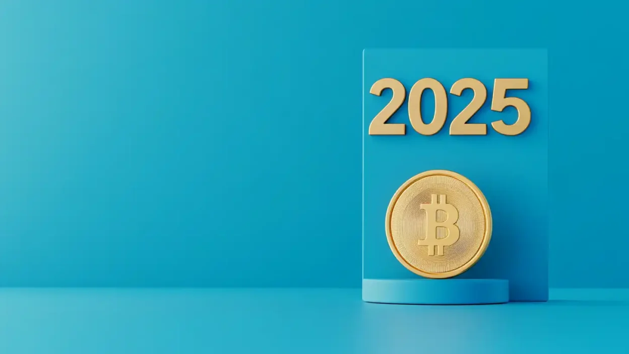 2025년 최저 임금 월 급여를 상징하는 동전과 달력